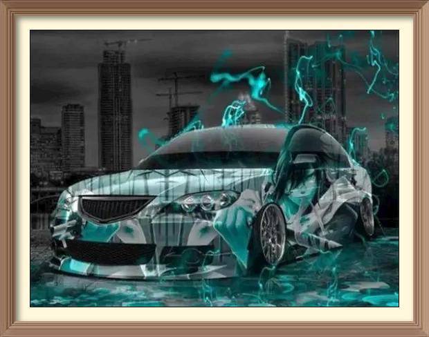 Sport Car Neon 3 - Diamond Paintings - Diamond Art - Paint With Diamonds - Legendary DIY  | Free shipping | 50% Off