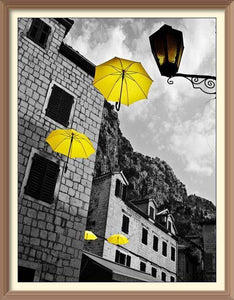 The Yellow Umbrella Fly - Diamond Paintings - Diamond Art - Paint With Diamonds - Legendary DIY  | Free shipping | 50% Off
