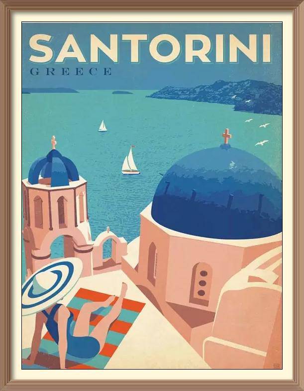 Santorini - Diamond Paintings - Diamond Art - Paint With Diamonds - Legendary DIY  | Free shipping | 50% Off