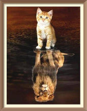 Yellow Cat - The Little Lion - Diamond Paintings - Diamond Art - Paint With Diamonds - Legendary DIY  | Free shipping | 50% Off