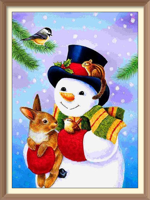 Snowman with Rabbit
