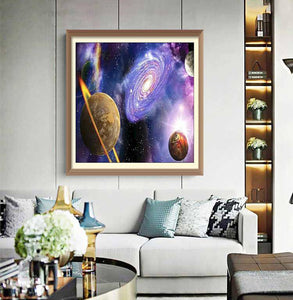 Saturn and Glowing Blackhole - Diamond Paintings - Diamond Art - Paint With Diamonds - Legendary DIY  | Free shipping | 50% Off