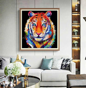 Colorful Tiger - Diamond Paintings - Diamond Art - Paint With Diamonds - Legendary DIY  | Free shipping | 50% Off