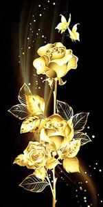 The Golden Rose - Diamond Paintings - Diamond Art - Paint With Diamonds - Legendary DIY  | Free shipping | 50% Off