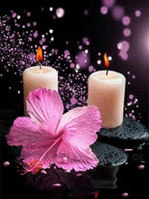 Orchid candle stone flower 5