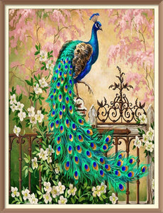 Peacocks & Flower 3