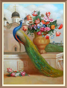 Peacocks & Flower 4