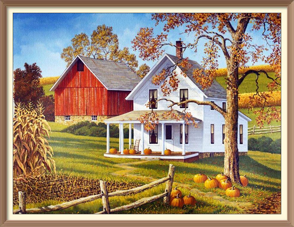 Small House Siting By The Steppe - Diamond Paintings - Diamond Art - Paint With Diamonds - Legendary DIY  | Free shipping | 50% Off