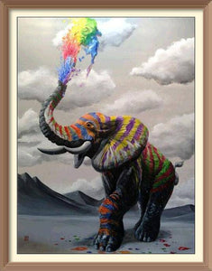 Rainbow Elephant - Diamond Paintings - Diamond Art - Paint With Diamonds - Legendary DIY  | Free shipping | 50% Off