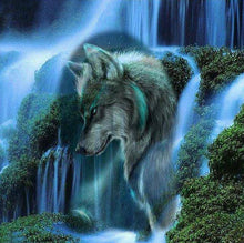 Waterfall Wolf - Diamond Paintings - Diamond Art - Paint With Diamonds - Legendary DIY  | Free shipping | 50% Off