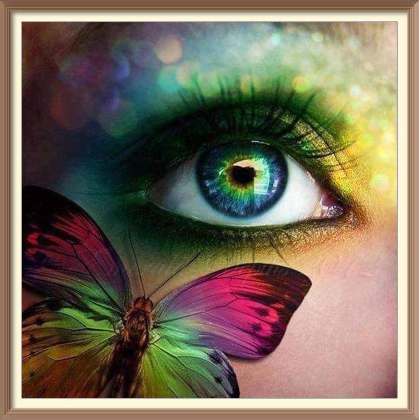 Butterfly Vision - Diamond Paintings - Diamond Art - Paint With Diamonds - Legendary DIY - Best price - Premium - Free Shipping - Arts and Crafts