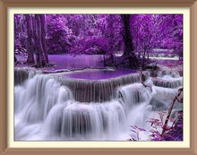 Waterfall in Primary Forest 3 - Diamond Paintings - Diamond Art - Paint With Diamonds - Legendary DIY  | Free shipping | 50% Off