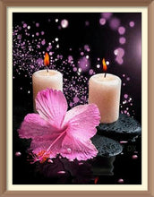 Orchid candle stone flower 5