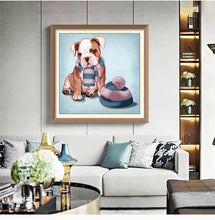Boston Bulldog Puppy - Diamond Paintings - Diamond Art - Paint With Diamonds - Legendary DIY  | Free shipping | 50% Off