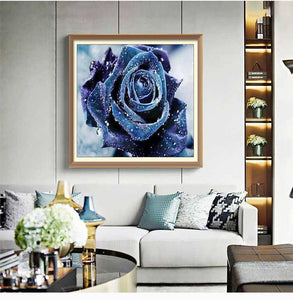 Blue Rose - Diamond Paintings - Diamond Art - Paint With Diamonds - Legendary DIY  | Free shipping | 50% Off