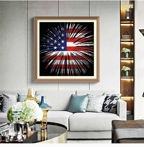 United States Flag - Diamond Paintings - Diamond Art - Paint With Diamonds - Legendary DIY  | Free shipping | 50% Off