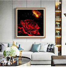 Rose and Firefly - Diamond Paintings - Diamond Art - Paint With Diamonds - Legendary DIY  | Free shipping | 50% Off